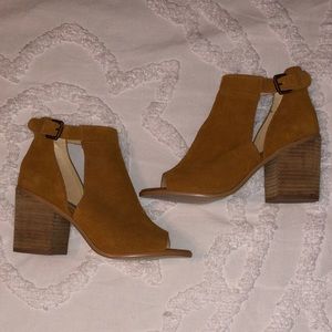 Sole Society Ferris Peep Toe Suede Heel